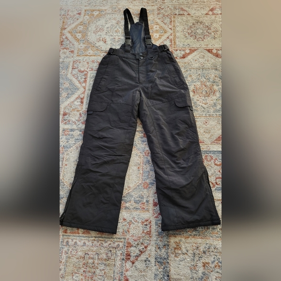 Cabela's Bottoms Cabelas Thinsulate Black Snow Bibs Zip Legs Boys Medium Poshmark